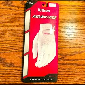 a696 Wilson Lady Left Hand Glove Size Medium White